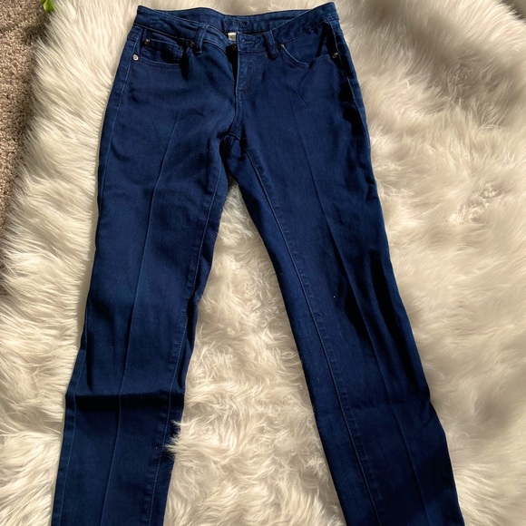 Cachet lower  rise stretch denim  true indigo blue - Picture 1 of 10